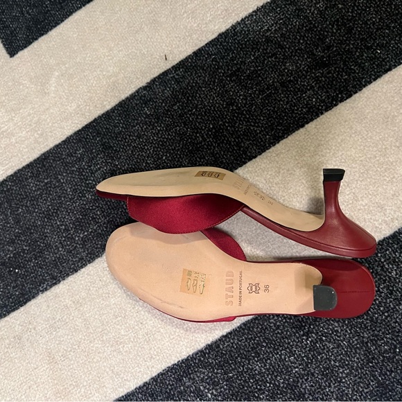 NWT STAUD Brigitte Satin Mules - Picture 6 of 7